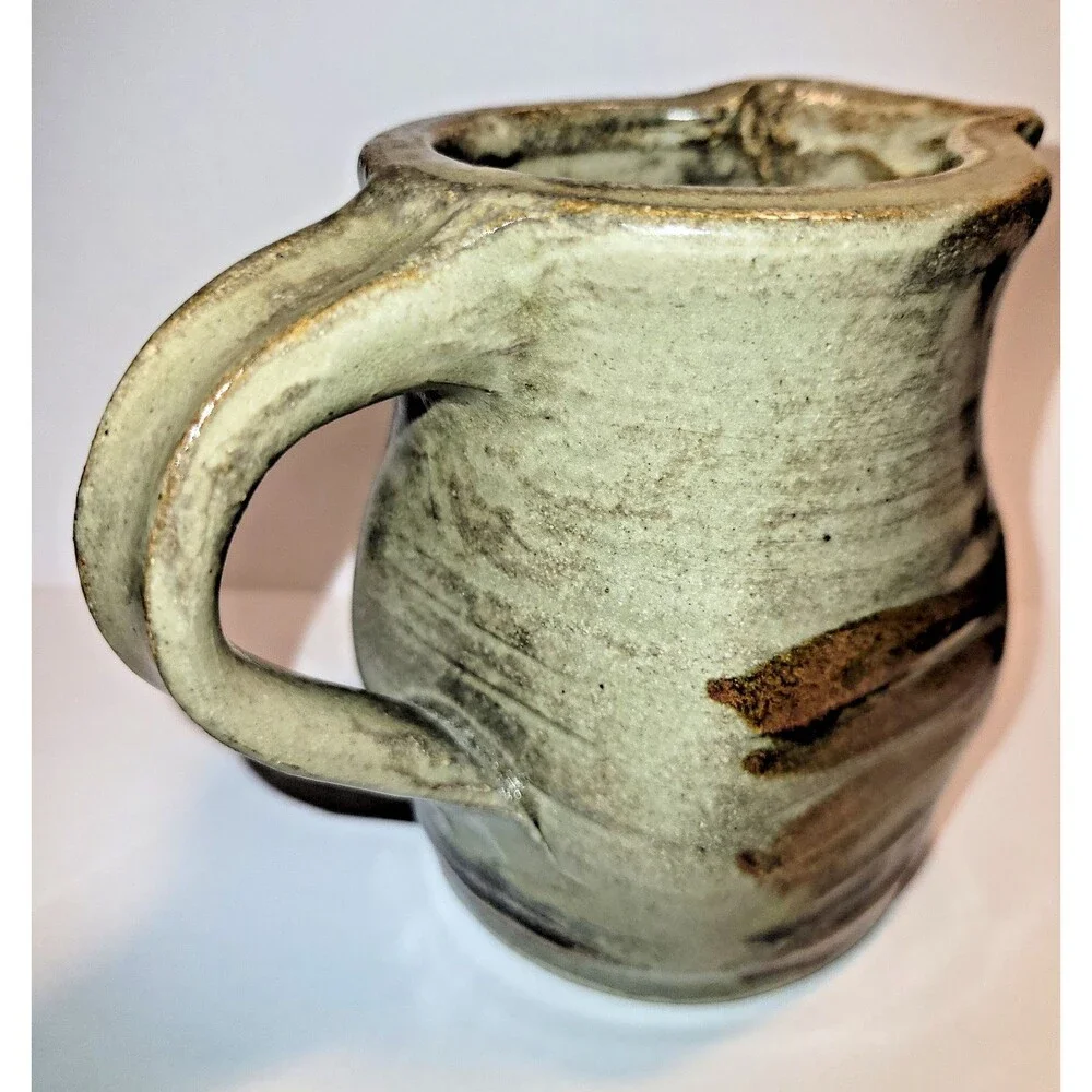 Handcrafted Mid-Century Modern Studio Pottery Pitcher